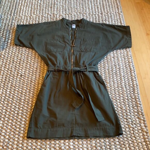 NSF Polly dress in army green - Picture 6 of 10